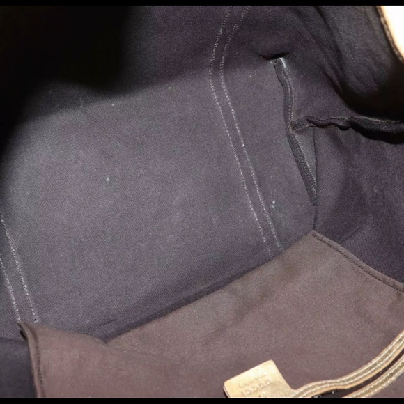 ❤️SOLD❤️Authentic GUCCI BrownTan GG Signature Tote - Picture 4 of 8